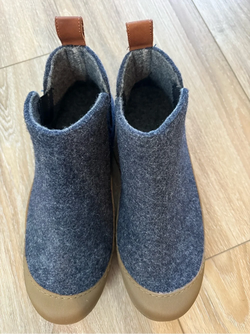 Huckberry Grey Wool Size US 10 Men's Outdoor Slipper Boot Made In Portugal